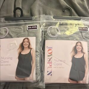 Nursing Cami with Built-in Shelf Bra - Gray